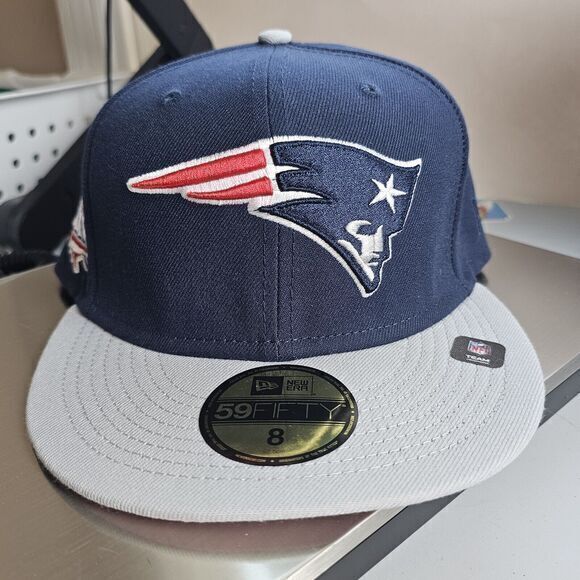 Hat Club Size 8 Patriots NFL Pinky Collection Pink Bottom NOS Super Bowl 36‎ - Picture 2 of 12